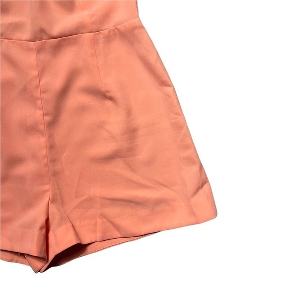 Revolve Bec + Bridge Peach Honour Halter Open Back Romper 6 - Picture 3 of 7